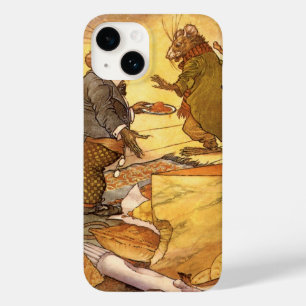 Vintage Aesop's Fable, Country Mouse, City Mouse Case-Mate iPhone 14 Case