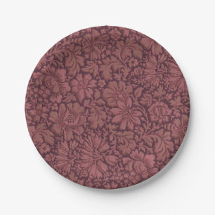 Vintage Aesthetic All Over Floral Print Paper Plate