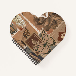 Vintage Aesthetic Brown Design Notebook