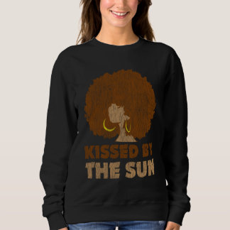 Vintage African Afro Kissed By The Sun Pride Melan Sweatshirt