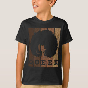 Vintage African Afro Queen Pride Melanin Black Que T-Shirt