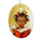 Vintage African American Angel Christmas Ornament