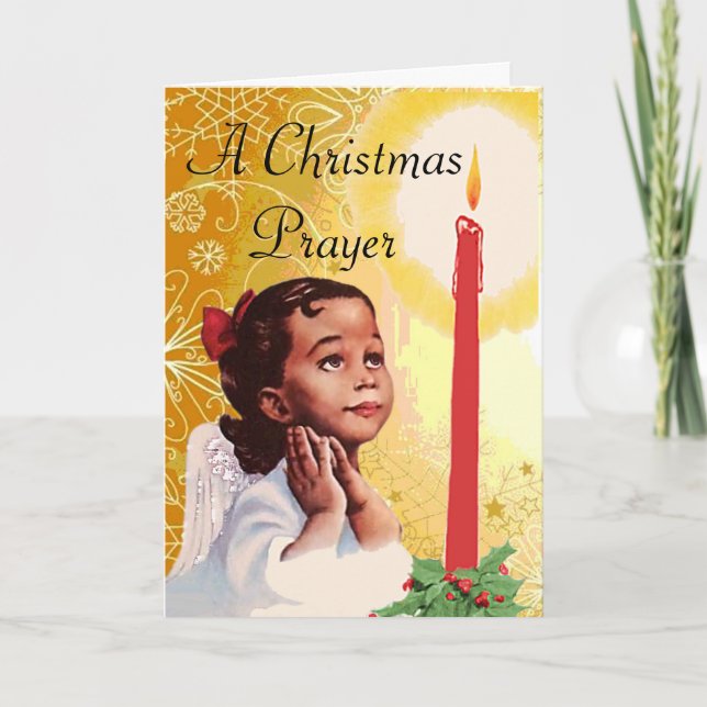 Vintage African American Christmas Card (Front)