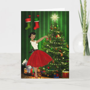 Vintage African American Christmas Card