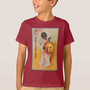 Vintage African American Halloween Kids Tees