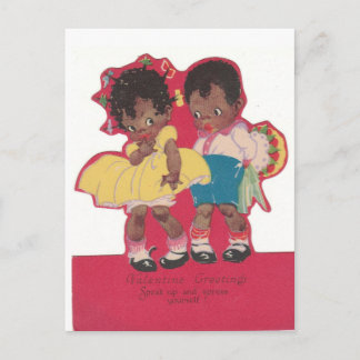Vintage African American Valentine's Postcard