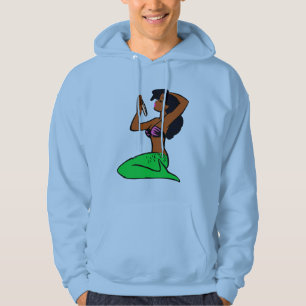 vintage african mermaid hoodie