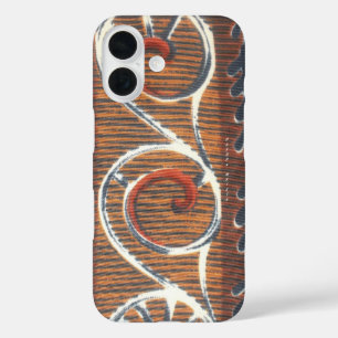 Vintage African Motif Art Print iPhone 16 Case