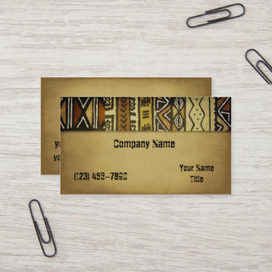 Vintage African Mud Cloth Business Card