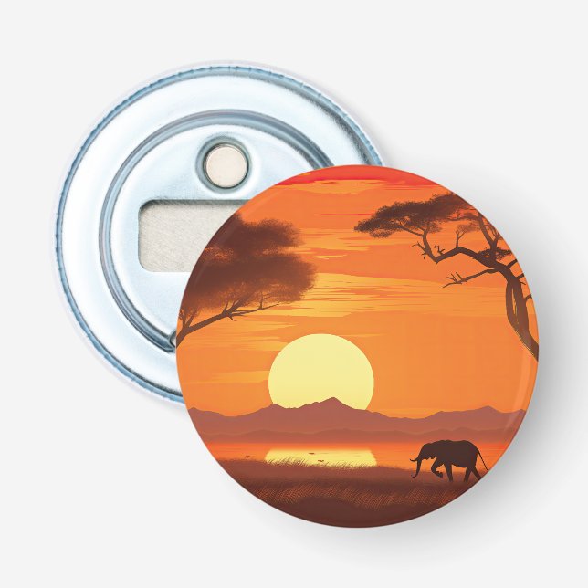Vintage African Safari  Bottle Opener (Front)