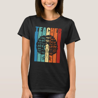 Vintage Afro Black History Month African American T-Shirt