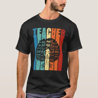 Vintage Afro Black History Month African American T-Shirt