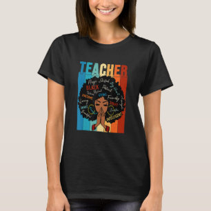 Vintage Afro Black History Month African American  T-Shirt
