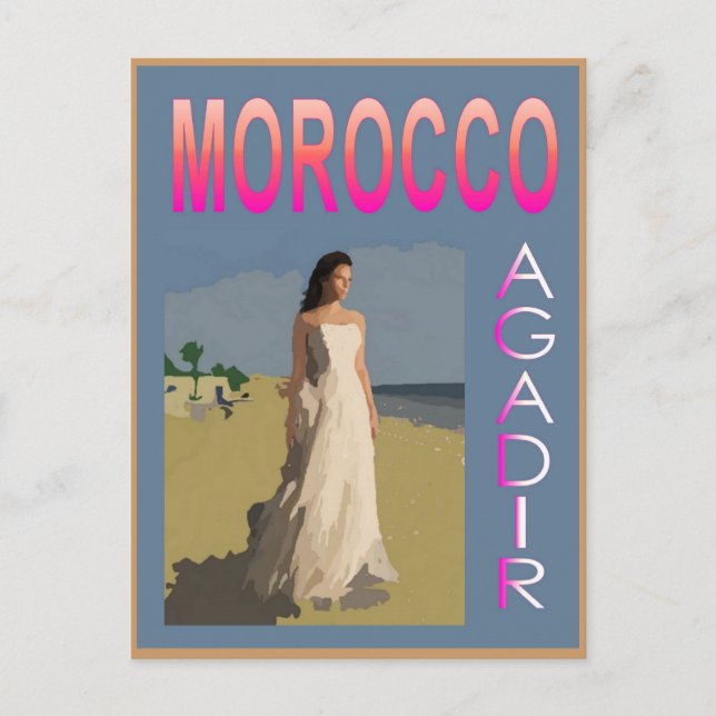 Vintage Agadir Postcard (Front)