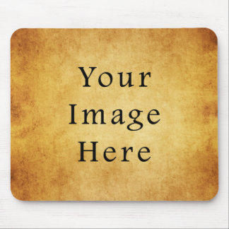 Vintage Aged Harvest Gold Parchment Paper Blank Mouse Pad