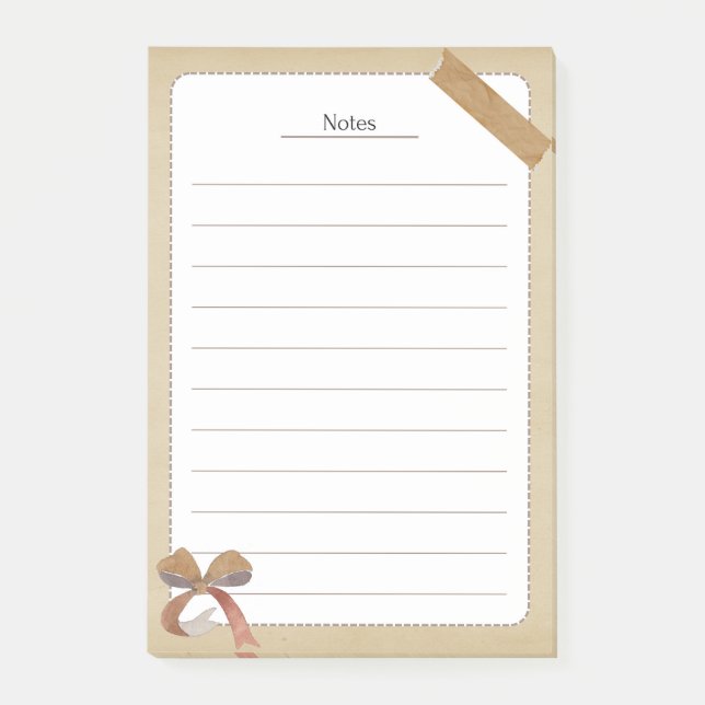 Vintage Aged Paper Scrapbook Notes (Front)