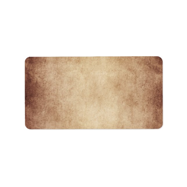 Vintage Aged Parchment Paper Template Blank Label (Front)