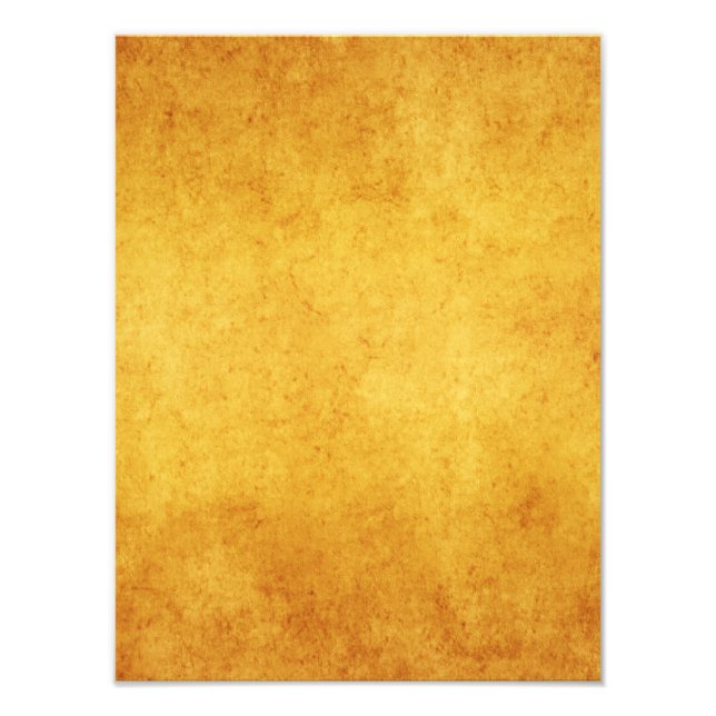 Vintage Aged Parchment Paper Template Blank Photo Print (Front)