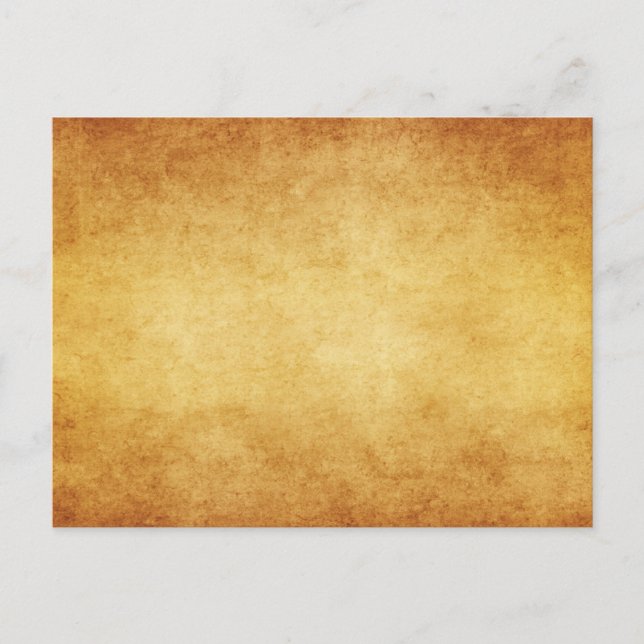 Vintage Aged Parchment Paper Template Blank Postcard (Front)