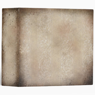 Vintage Aged Pattern Scrapbook Binder