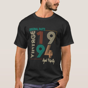 Vintage Aged Perfectly 30 Year Old Born In1994 30t T-Shirt