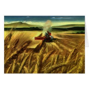 Vintage Agricultural Farm Business, Wheat Farming