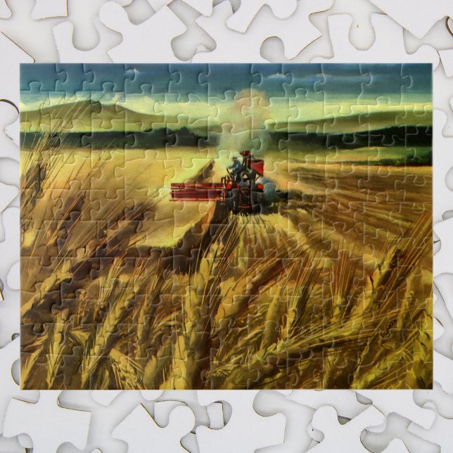 Vintage Agricultural Farm Business, Wheat Farming Jigsaw Puzzle (Creator Uploaded)