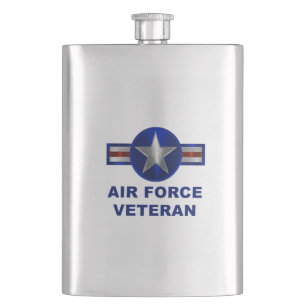Vintage Air Force Commemorative Veteran Hip Flask