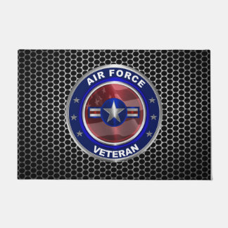 Vintage Air Force Veteran Doormat