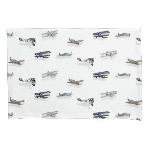 Vintage Aircraft in Flight Pillowcase