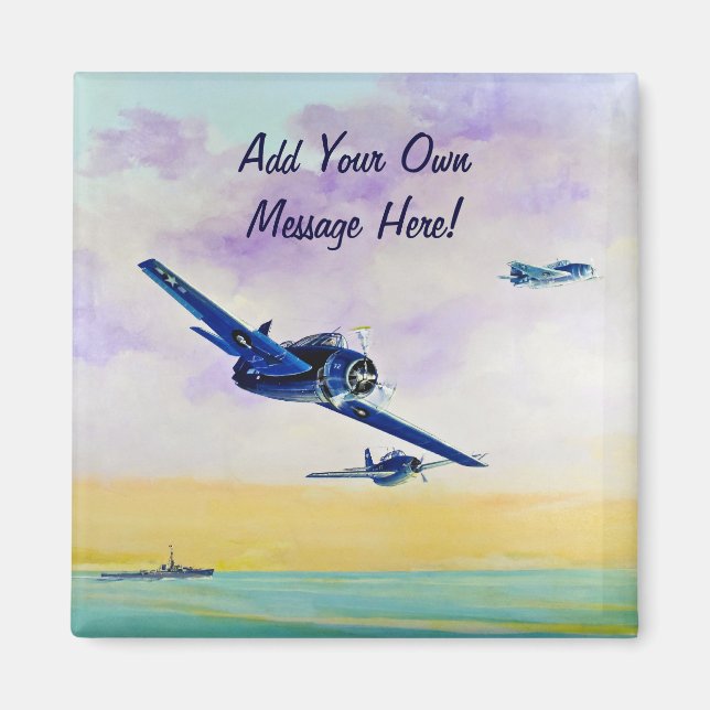 Vintage Aircraft - Save the Date Magnet (Front)