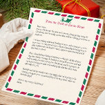 Vintage Airmail Christmas Letter from Santa<br><div class="desc">Send a special child a letter from Santa! Pair with matching "sleigh mail" envelopes a perfect touch. You can type your personal text right in or delete for a handwritten letter!</div>