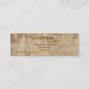Vintage Airmail II Mini Business Card