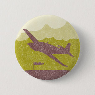 Vintage Airplane 2 Inch Round Button