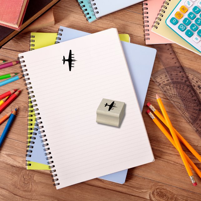 Vintage Airplane B-17 Military Aviation Rubber Stamp (Creator Uploaded)