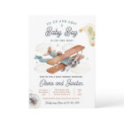 Vintage Airplane Boy Travel Baby Shower