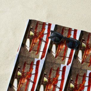 Vintage Airplane by Shirley Taylor Beach Towel