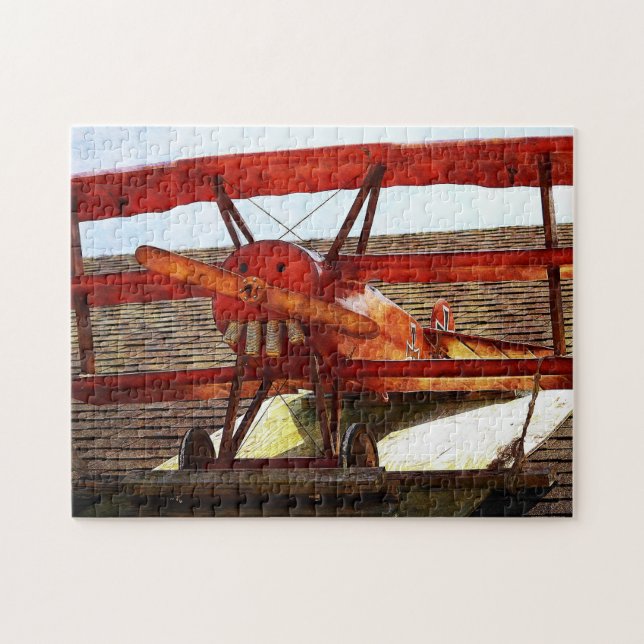Vintage Airplane by Shirley Taylor Jigsaw Puzzle (Horizontal)