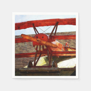 Vintage Airplane by Shirley Taylor Napkin