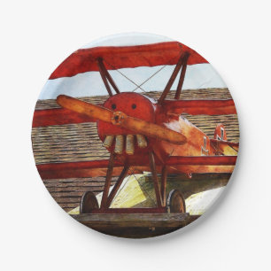 Vintage Airplane by Shirley Taylor Paper Plate