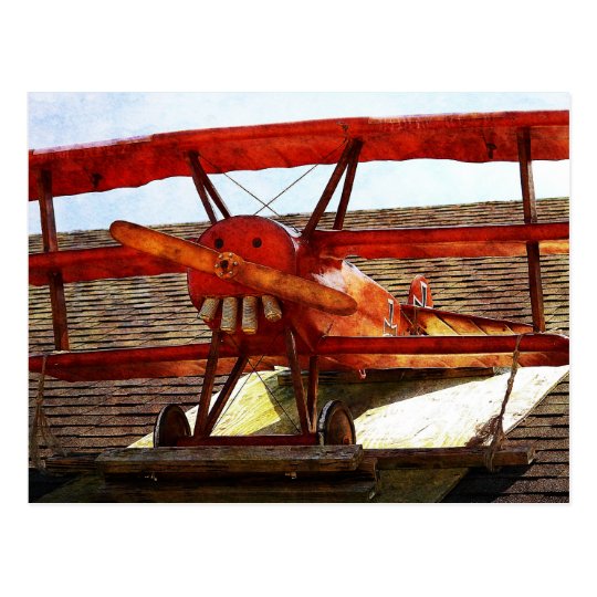 Vintage Airplane by Shirley Taylor Postcard