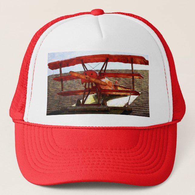 Vintage Airplane by Shirley Taylor Trucker Hat (Front)