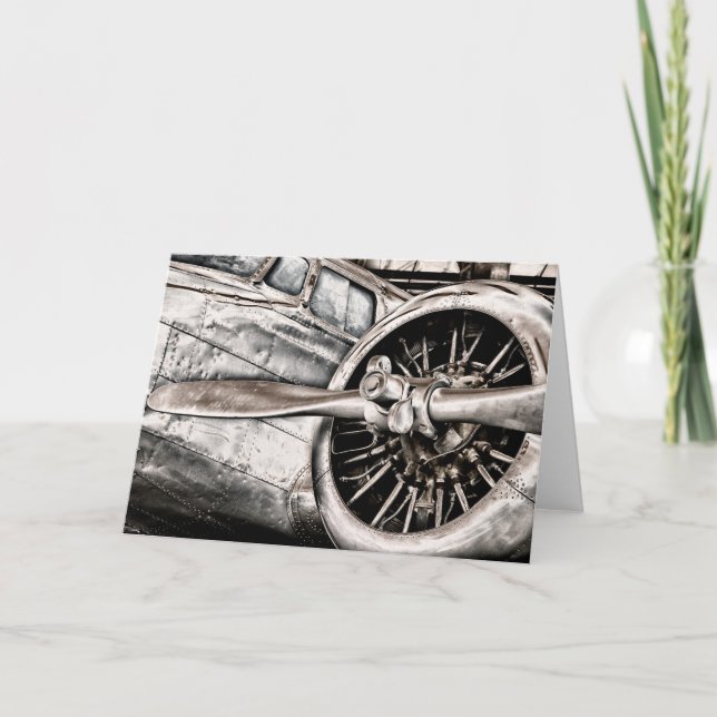 Vintage Airplane Card (Front)