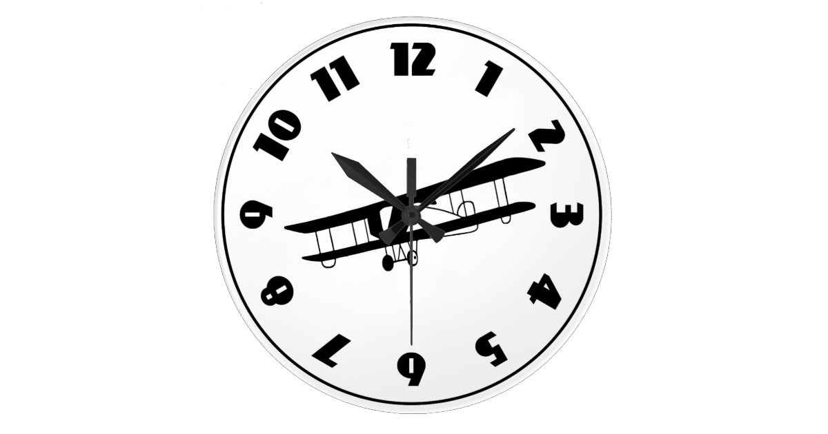 Vintage Airplane Clock | Zazzle.ca