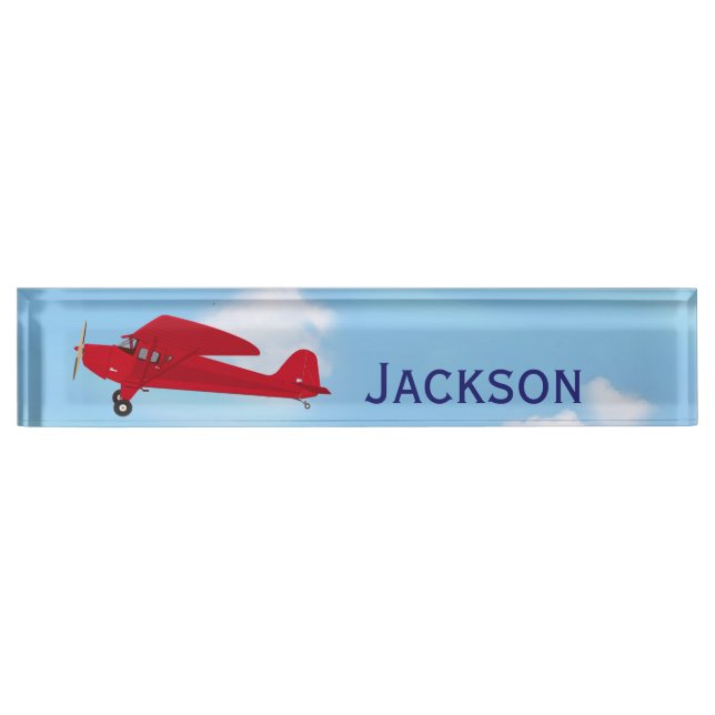Vintage Airplane Desk Name Plates Nameplates  (Front)