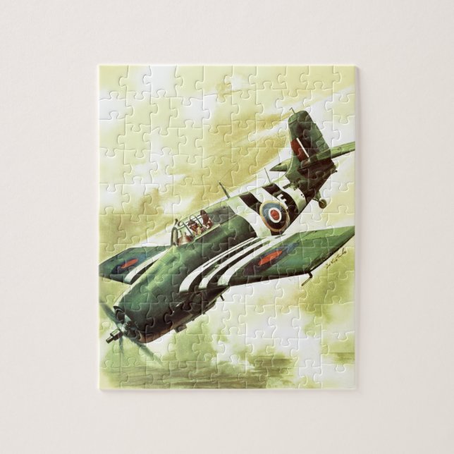 Vintage Airplane Jigsaw Puzzle (Vertical)