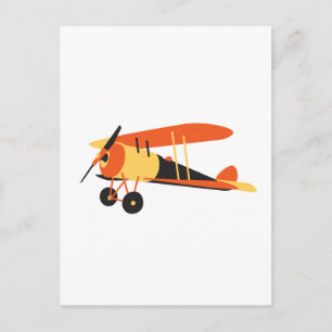 vintage airplane, Nieuport 28, WWI era Postcard