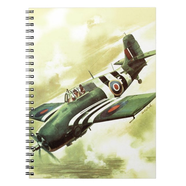 Vintage Airplane Notebook (Front)