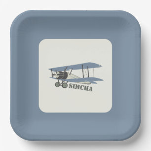 Vintage airplane plate
