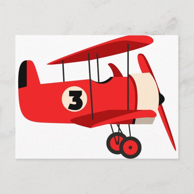Vintage Airplane Postcard (Front)